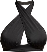 Thumbnail for your product : Norma Kamali Crisscross Halter Bikini Top