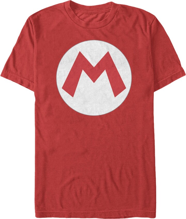 Nintendo Men's Mario Circle Icon Graphic T-Shirt