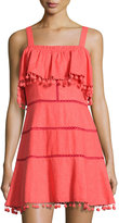 Thumbnail for your product : Red Carter Aster Pompom-Trim Sundress/Coverup, Red
