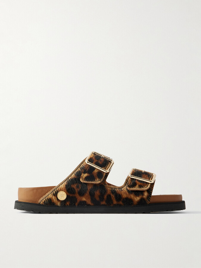 Birkenstock 1774 Arizona Calf Hair Sandals - Animal print