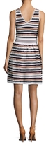 Thumbnail for your product : Sandro Pointelle Striped Flared Dress