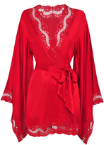 Thumbnail for your product : Agent Provocateur Luna Kimono Red