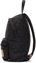 Thumbnail for your product : Moschino Black Quilted Logo Backpack
