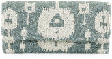 Thumbnail for your product : Moyna Ikat Beaded Clutch Bag, Light Gray