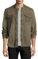 Thumbnail for your product : John Varvatos Garment-Dyed Military Shirt Jacket, Olive Green