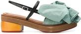 Thumbnail for your product : Marni Fabric Bow Sandals