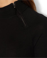 Thumbnail for your product : Lauren Ralph Lauren Long-Sleeve Wool Moto Dress