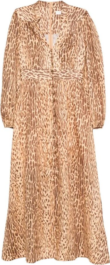 Zimmermann Cascadian Plunge Midi Dress