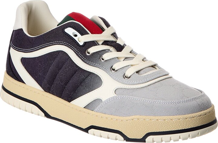 Gucci Re-Web Gg Canvas & Leather Sneaker