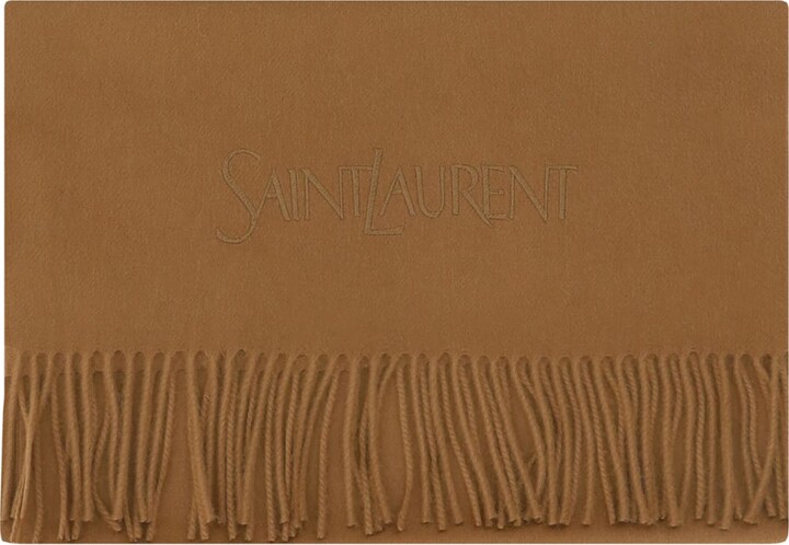 スカーフ Saint Laurent FW23 SCARF WITH LOGO (757954 3YO011000) SAINT LAURENT Printed silk-satin scarf | NET-A-PORTER