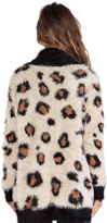 Thumbnail for your product : MinkPink Wild Jungle Fuzzy Knit Cardigan
