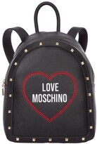 Thumbnail for your product : Love Moschino Stud Embellished Logo Embroidered Backpack