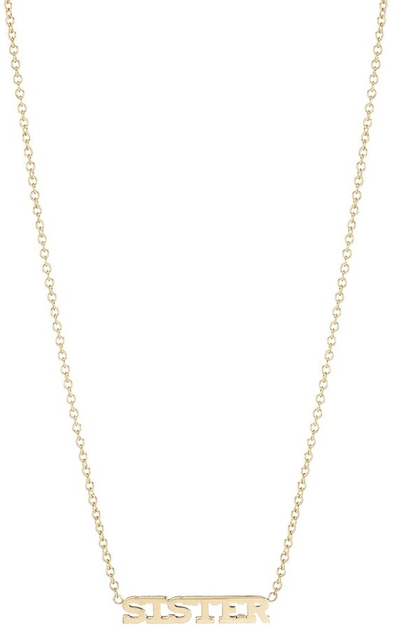 Zoe Chicco 14k Yellow Gold Charm Necklace — Etc