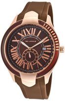 Thumbnail for your product : Ted Lapidus Men's Brown Rubber Brown Dial Rose-Tone Accents