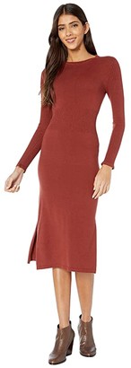 dark brown sweater dress