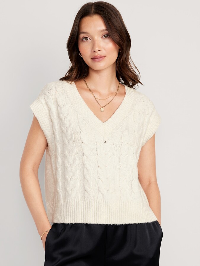 Sleeve Sweater White V Neck Sweater Vest Buy Solid Knit V Neck