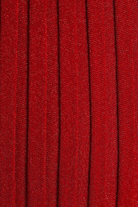 Missoni Cutout Metallic Ribbed-knit Maxi Dress