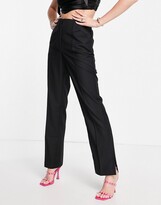 Thumbnail for your product : C/Meo Magnetised tie waist flared pants in black