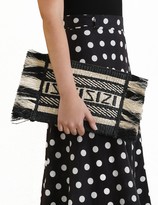 Thumbnail for your product : Zimmermann Raffia Clutch