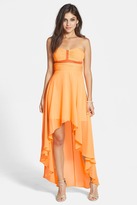 Thumbnail for your product : Hailey Logan Mesh Inset High/Low Dress (Juniors)
