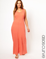 Thumbnail for your product : ASOS CURVE Exclusive Maxi Dress In Cheesecloth