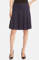 Thumbnail for your product : Karen Kane Faux Suede Flared Skirt