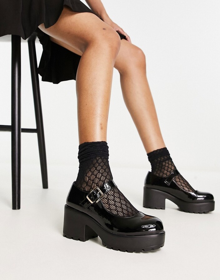 Koi Footwear KOI Tira mary janes in black patent ShopStyle Platforms