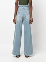 Thumbnail for your product : FEDERICA TOSI Cropped Wide-Leg Jeans