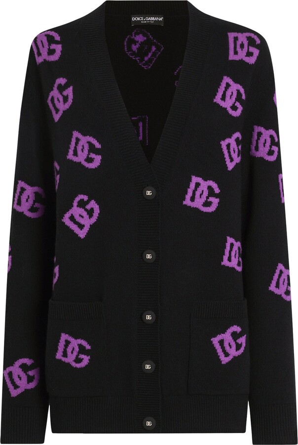 Dolce & Gabbana Virgin Wool Logo Cardigan