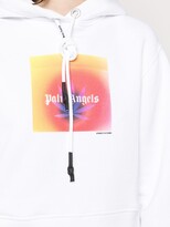 Thumbnail for your product : Palm Angels Gradient Logo Print Hoodie