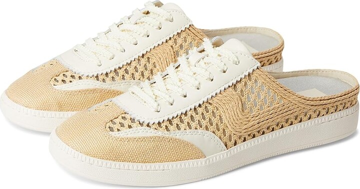 Dolce Vita Notice Slide Woven Women's Shoes Light Natural : 6.5 M, Leather