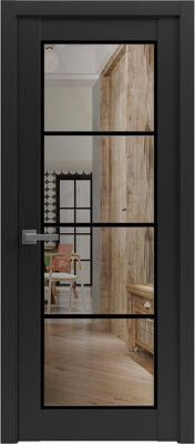 SARTODOORS Solid French Pre-Hung Door Inches | Lucia 2466 Clear Glass | Single Regular Panel Frame Trims Handle | Bathroom Bedroom Sturdy Doors