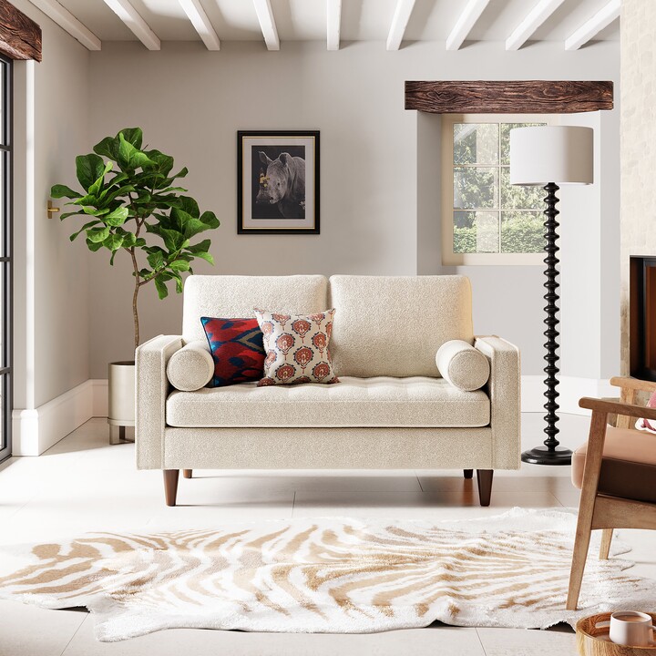 Dunelm Alfie Sherpa 2 Seater Sofa Sherpa Ivory ShopStyle