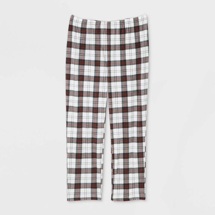 womens holiday plaid pants
