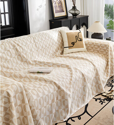 ACHERNAR LLC Full Coverage Non-Slip Sofa Towel, Ice Silk Material, Summer Use Only