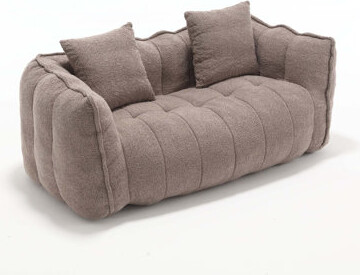 Trule Soft Beanbag Chair with High Resilience Foam Core for Two, for Family and Friends in Games, Reading, and TV Watching.