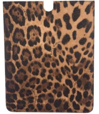 Dolce & Gabbana Cheetah Print iPad Sleeve