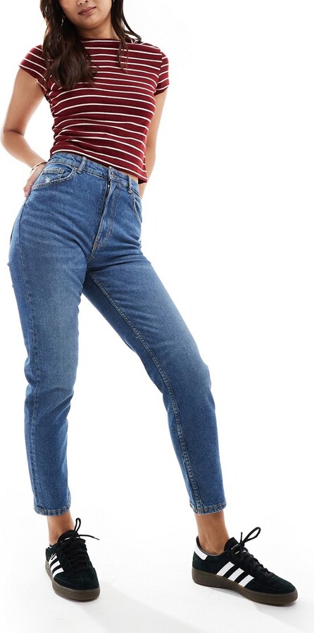 Bershka Women's Blue Jeans | ShopStyle