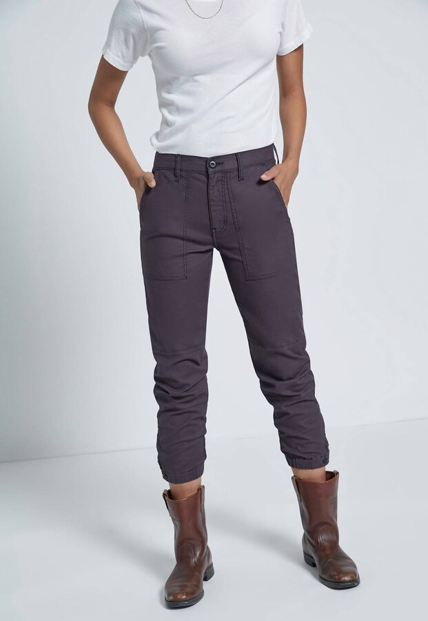 Current/Elliott The Weslan Jogger Pant In Washed Black