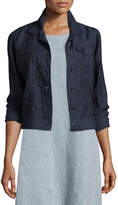 Thumbnail for your product : Eileen Fisher Organic Linen Jean Jacket, Denim, Petite