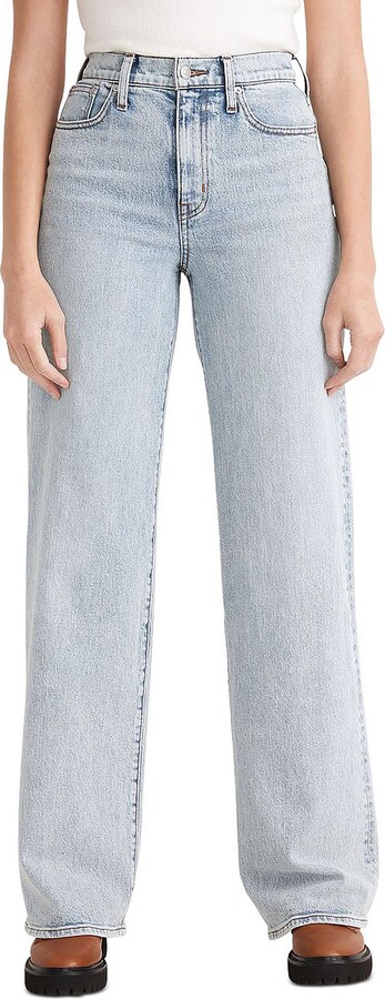 KANCAN Alessia Ultra High Rise 90s Flare Jeans - Light Grey