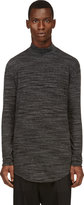 Thumbnail for your product : Damir Doma Dark Grey Heather Jersey Low Turtleneck