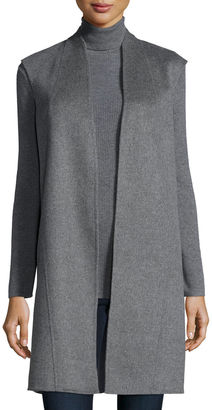 Neiman Marcus Reversible Double-Face Cashmere Vest