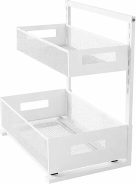 Wrought Studio Under Sink Organizer Adjustable Height 2 Tier Bathroom Organizer Pull Out Cabinet Organer Kitchen Organizers And Storage Fridge Organizers And Storage