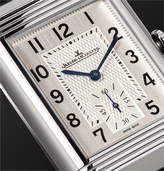 Thumbnail for your product : Jaeger-LeCoultre Jaeger Lecoultre Reverso Classic Large Duoface 28mm Stainless Steel and Leather Watch - Men - White