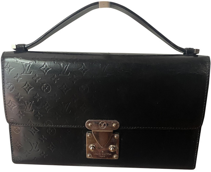 louis vuitton black patent leather purse
