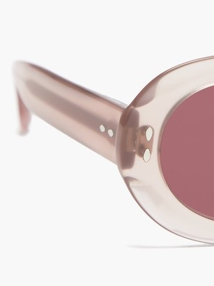 Isabel Marant Sunglasses Trendy Oval Acetate Sunglasses - Nude