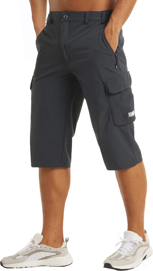 MAGCOMSEN Mens Hiking Shorts 5 Pockets Ripstop Summer Athletic Shorts for Workout Cycling Hiking Quick Dry