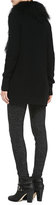 Thumbnail for your product : Joie Caralynn Fur-Collar Knit Sweater & Keena Reptile-Print Skinny Pants