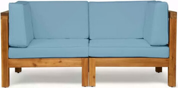 Lark Manor Stylish X-Back Loveseat, Perfect For Compact Spaces And Modern Interiors With Comfort And Elegance.